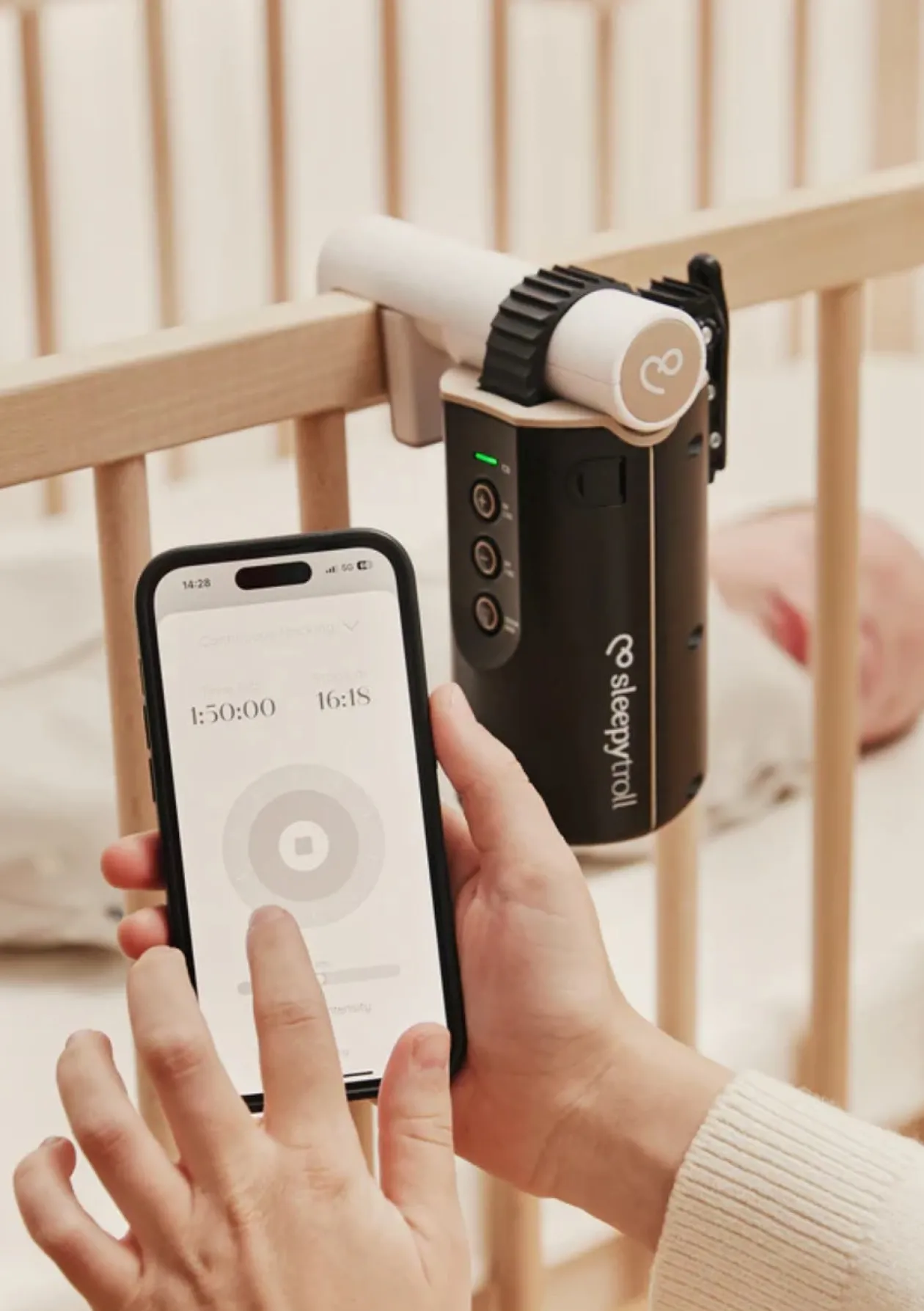 Automatische Schaukelhilfe 'Baby Rocker Gen 2' für Kinderwagen & Babybett