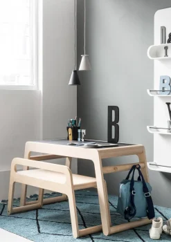 B Tisch Natural (optional mit Sitzbank)