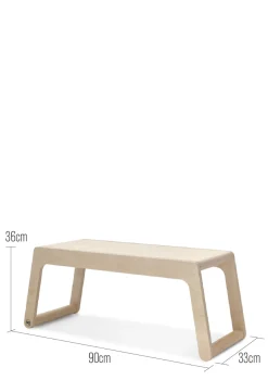 B Tisch Natural (optional mit Sitzbank)