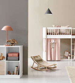 Baby- & Kleinkind-Wippe 'Wood' Eiche/grau