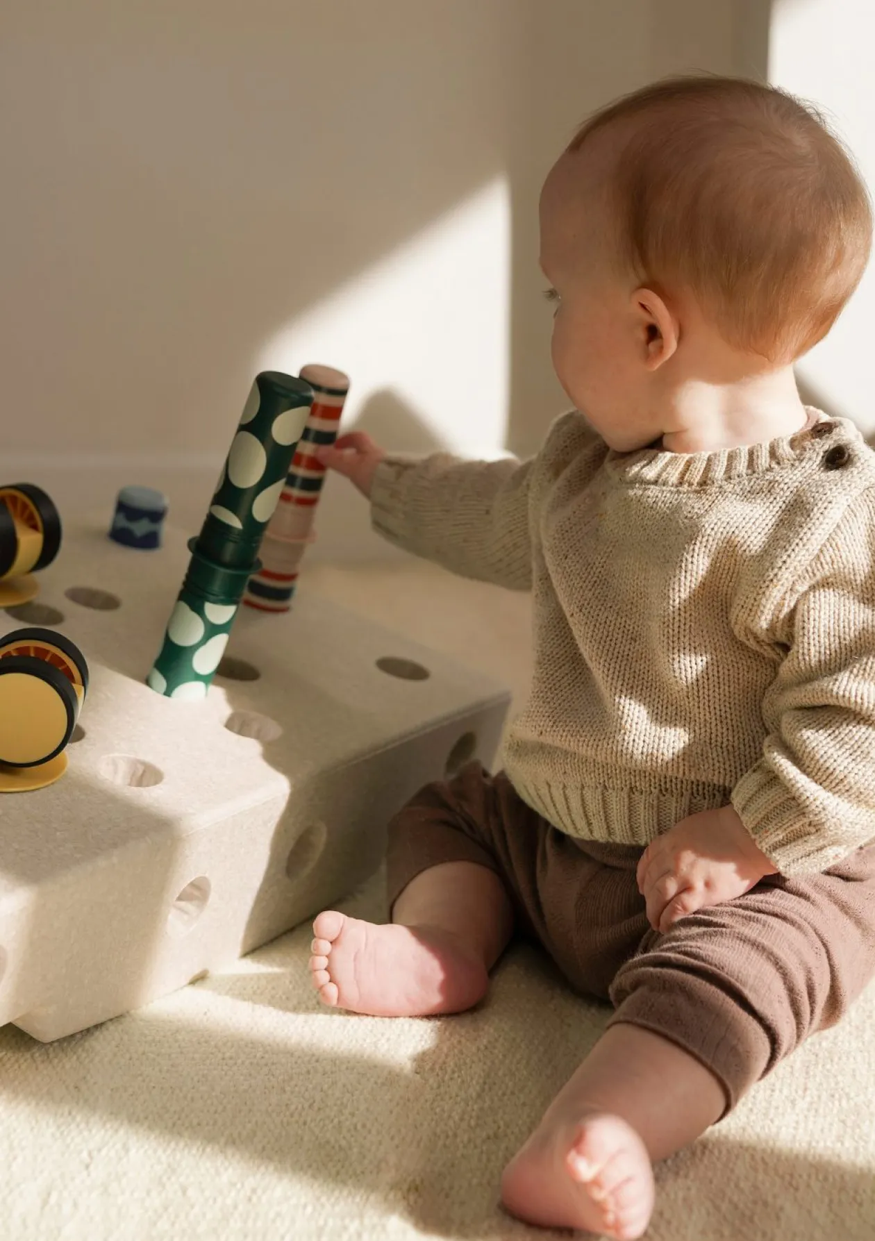 Baby Activity Set 10-teilig Sand Grey / Honey Yellow