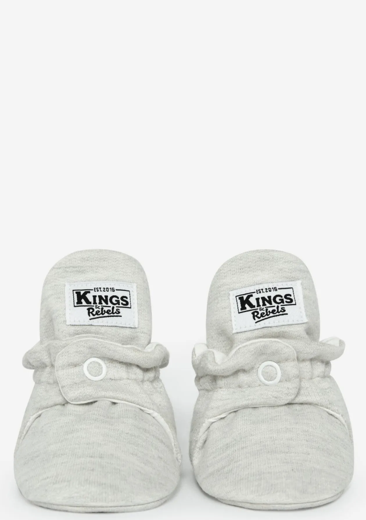 Baby Booties Cotton Light Grey