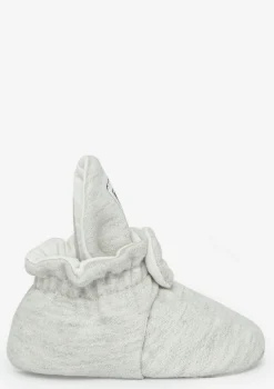 Baby Booties Cotton Light Grey