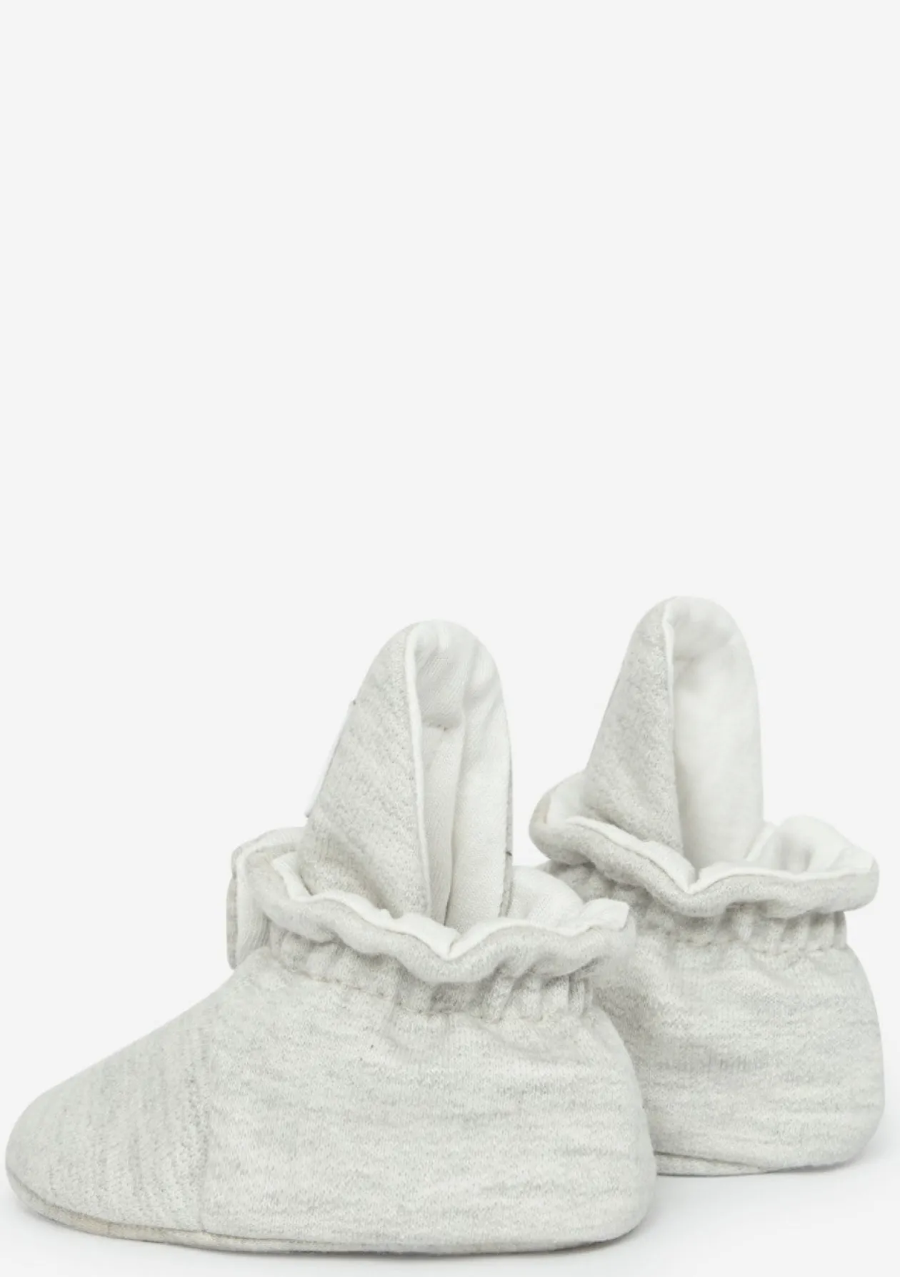 Baby Booties Cotton Light Grey