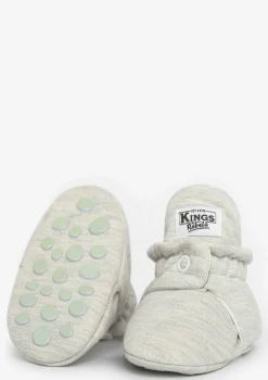 Baby Booties Cotton Light Grey