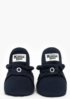 Baby Booties Cotton Navy