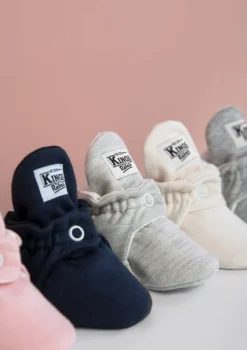 Baby Booties Cotton Navy