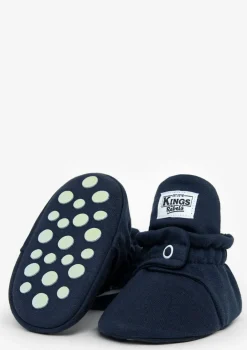 Baby Booties Cotton Navy