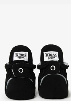 Baby Booties Gamuza Black