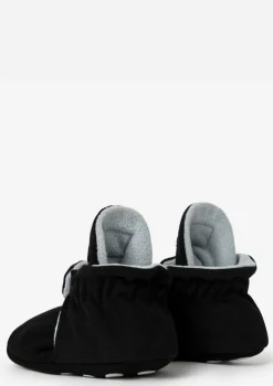 Baby Booties Gamuza Black
