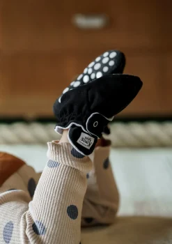 Baby Booties Gamuza Black