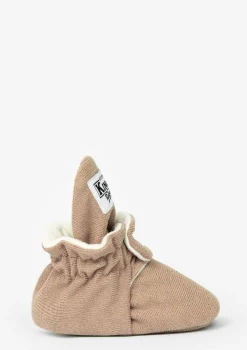 Baby Booties Gamuza Café