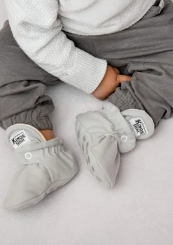 Baby Booties Gamuza Grey