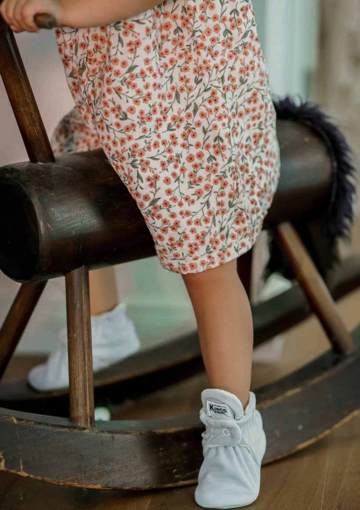 Baby Booties Gamuza Grey