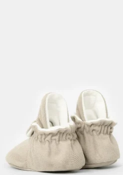 Baby Booties Gamuza Ivory