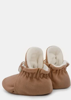 Baby Booties Gamuza Mocha