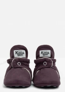 Baby Booties Gamuza Plum