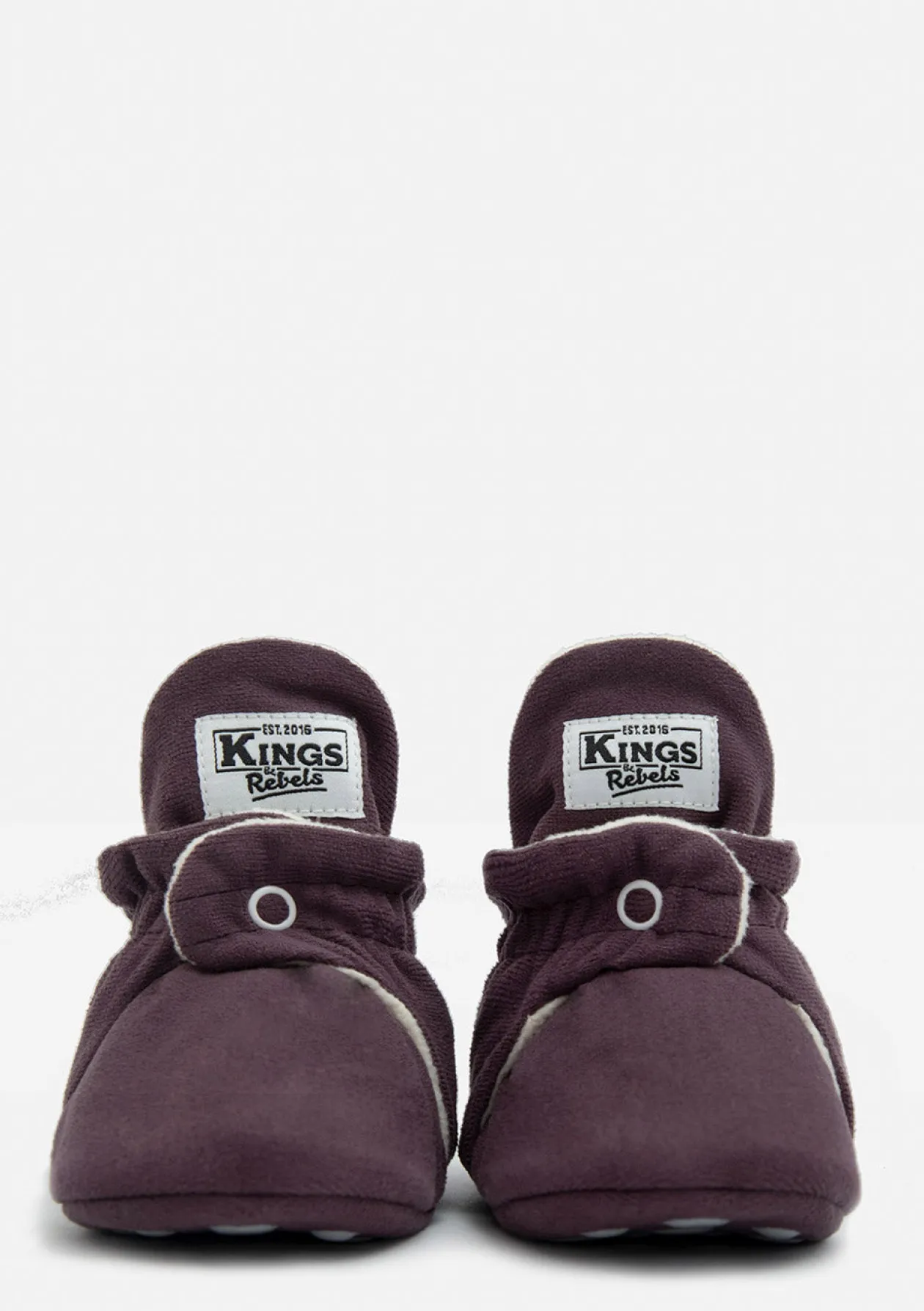 Baby Booties Gamuza Plum