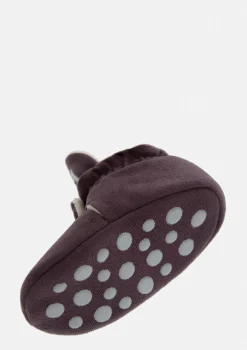 Baby Booties Gamuza Plum