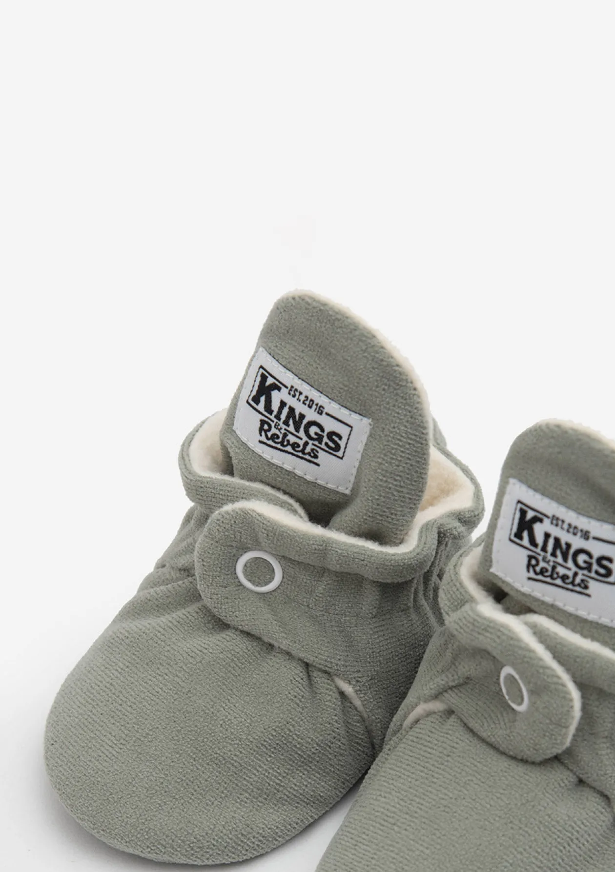 Baby Booties Gamuza Stone