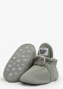 Baby Booties Gamuza Stone