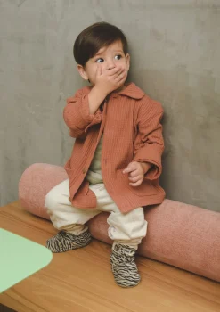 Baby Booties Gamuza Zebra