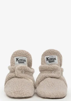 Baby Booties Teddy Beige