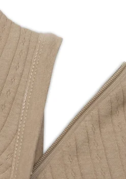 Baby Schlafsack 'Ajour' mit abnehmbaren Ärmeln TOG 0,5-1,0 Biscuit