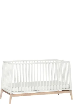 Babybett 'Luna' weiß / Eiche 140 x 70 cm