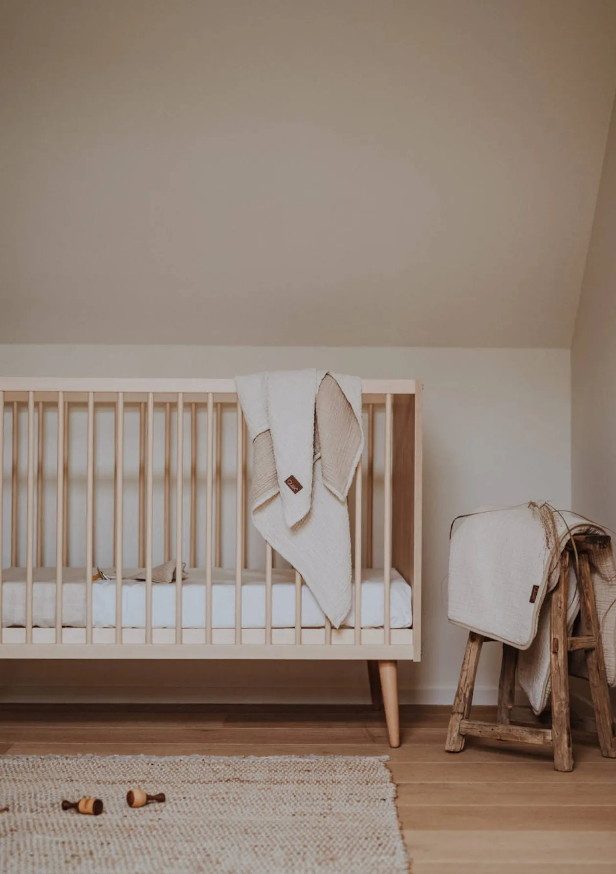 Babybett 'Cocoon' Natural Oak 120 x 60 cm
