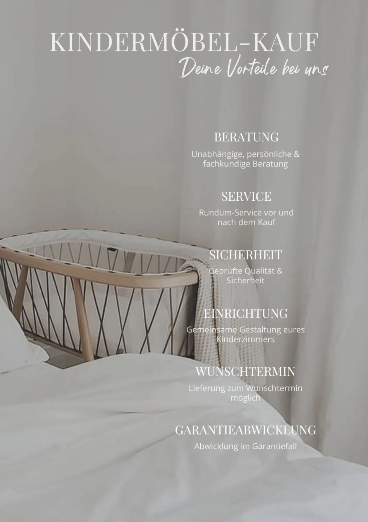 Babybett 'Kimi' Lichen 120 x 66 cm