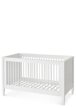 Babybett weiß handbemalt 140 x 70 cm