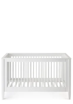 Babybett weiß handbemalt 140 x 70 cm