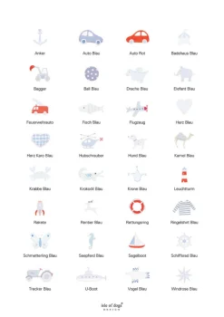 Babybett weiß handbemalt 140 x 70 cm