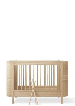 Babybett 'Wood Mini+' Eiche 122-162 x 68 cm