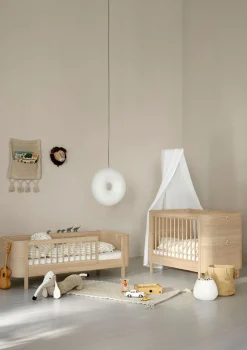 Babybett 'Wood Mini+' Eiche 122-162 x 68 cm