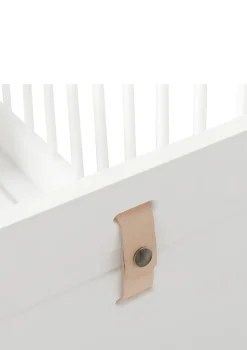 Babybett 'Wood Mini+' Weiß 122-162 x 68 cm