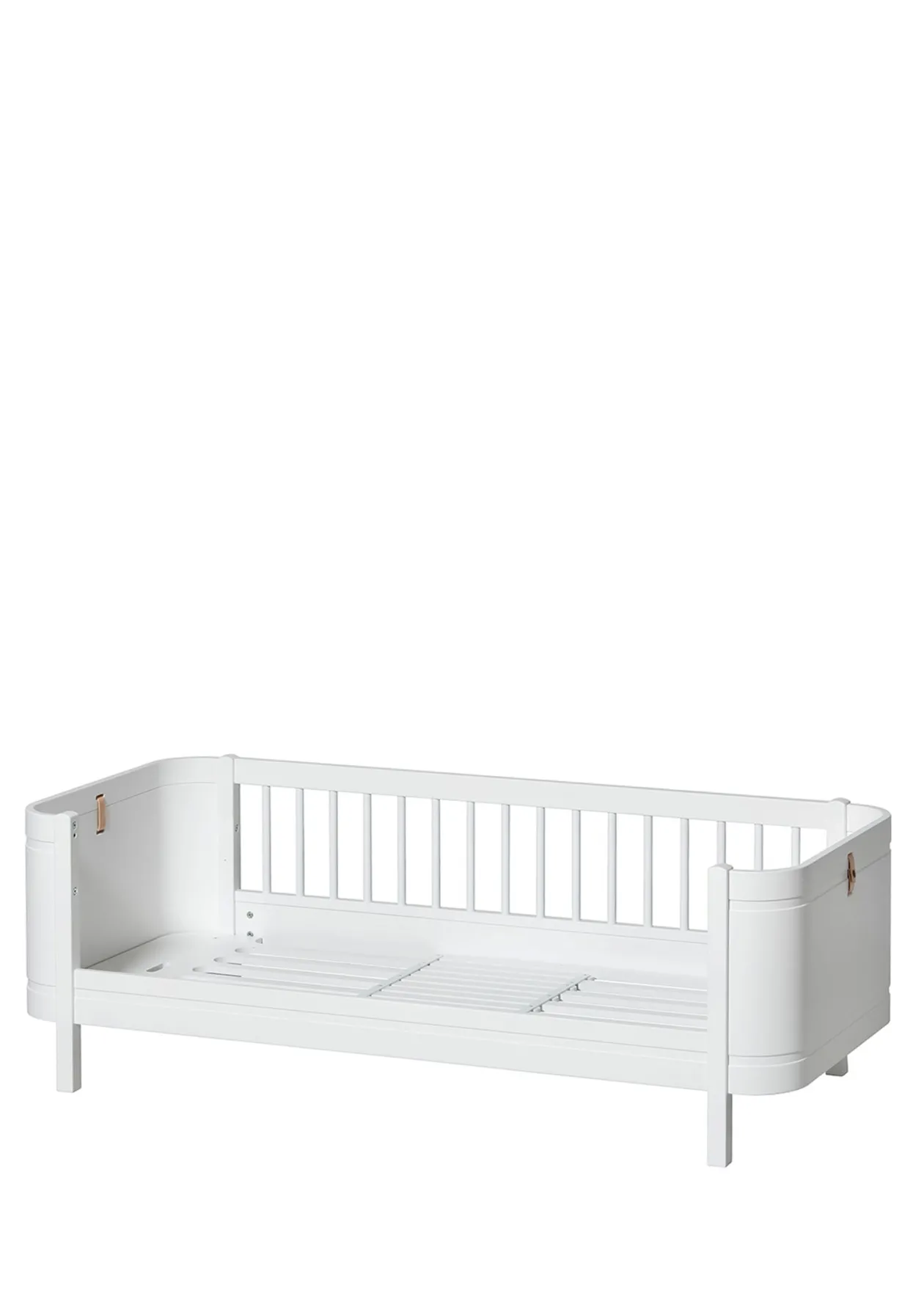 Babybett 'Wood Mini+' Weiß 122-162 x 68 cm