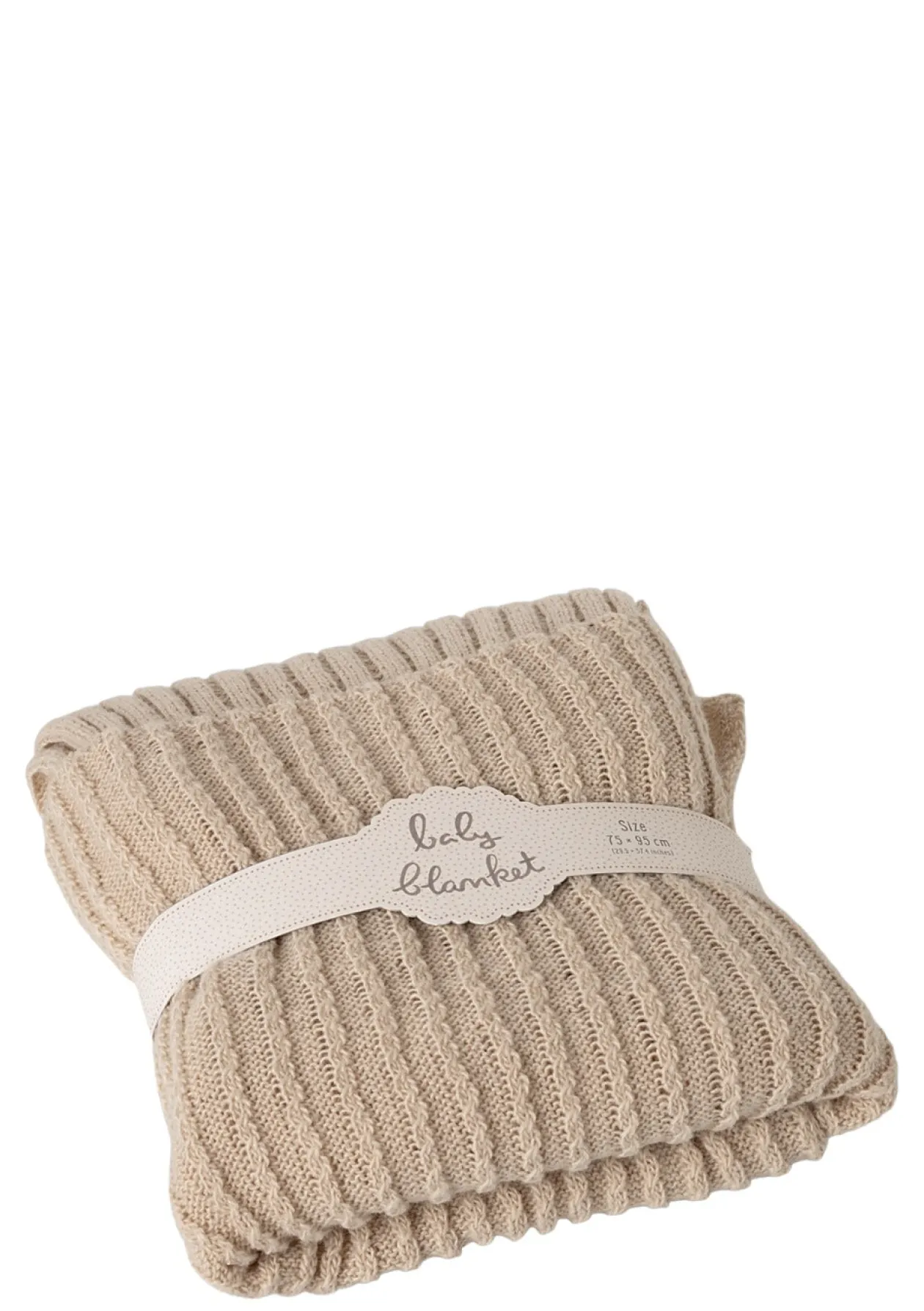 Babydecke beige 75 x 95 cm