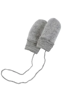 Baby-Fäustlinge Hellgrau mélange