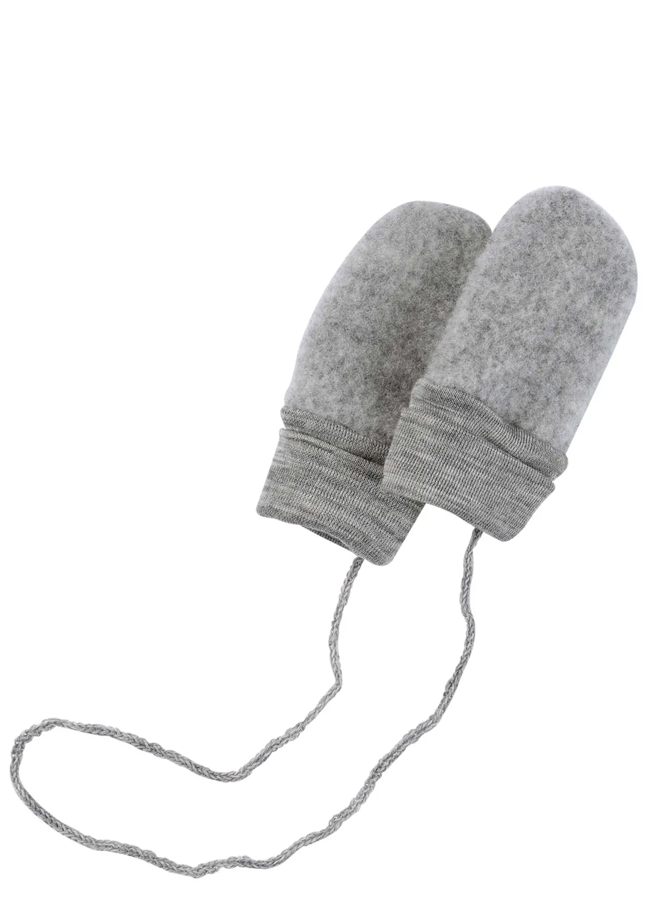 Baby-Fäustlinge Hellgrau mélange