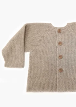 Babyjacke Reiskornoptik beige