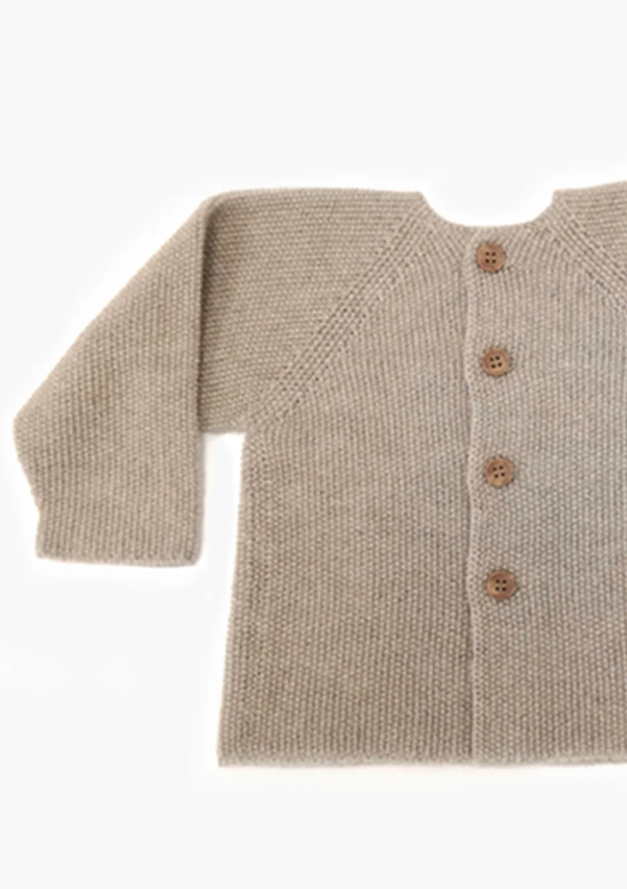 Babyjacke Reiskornoptik beige