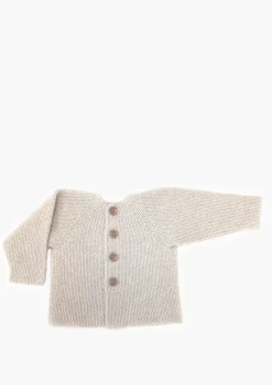 Babyjacke Reiskornoptik stein