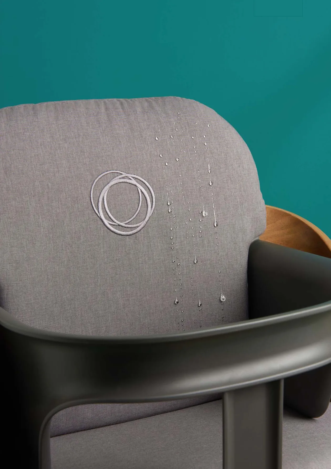 Babykissen Set für 'Giraffe' Eisblau