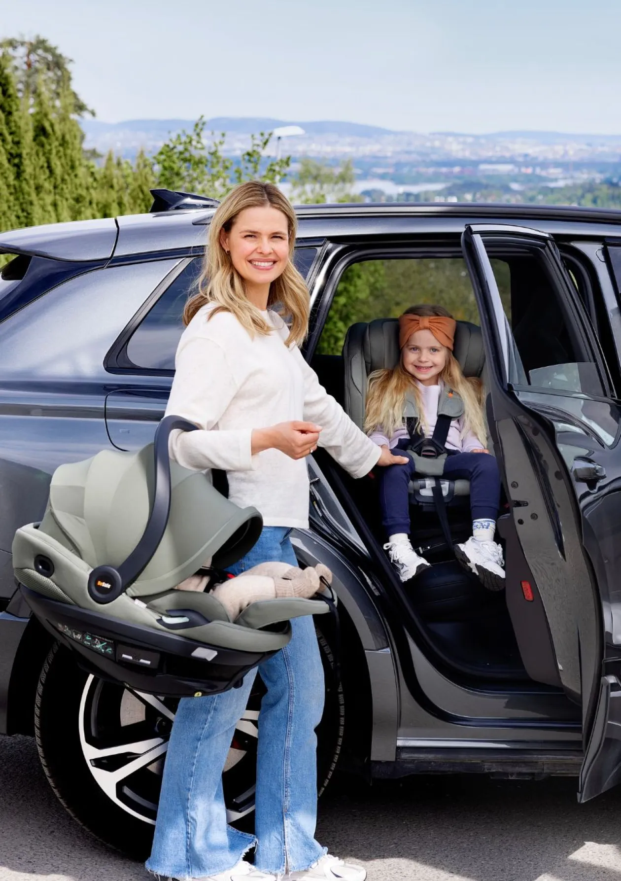 Babyschale 'Go Beyond2' Meadow Green SoftBreeze