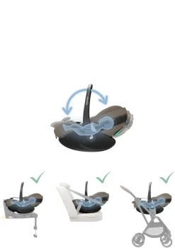 Babyschale 'Pebble 360 Pro 2' Twillic Truffle