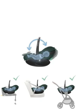 Babyschale 'Pebble 360 Pro 2' Twillic Green