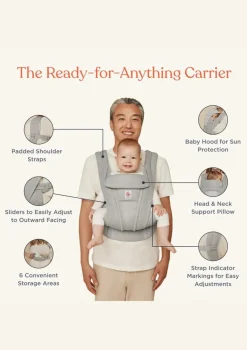 Babytrage 'Omni Deluxe' Leinen Natural Linen