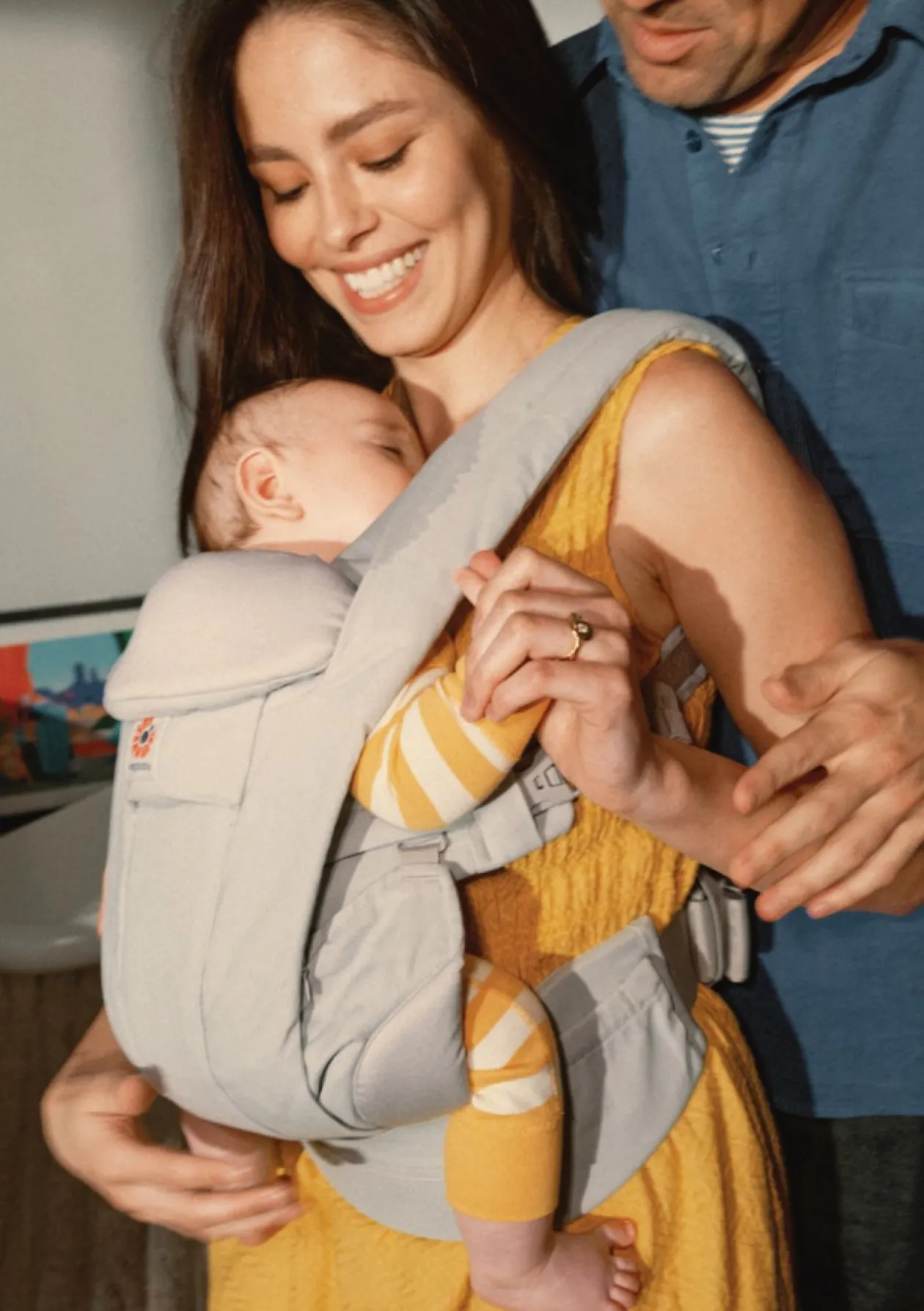 Babytrage 'Omni Deluxe' Mesh Pearl Grey